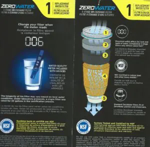 Zero Water filter